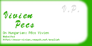vivien pecs business card