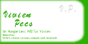 vivien pecs business card